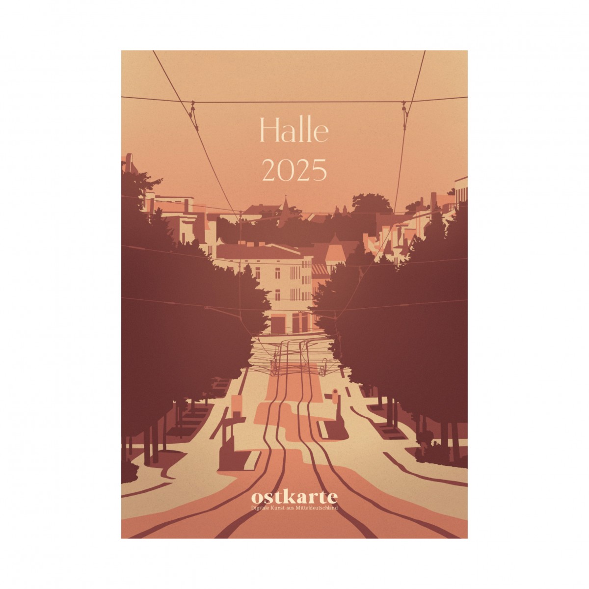 Halle Kalender 2025 - DIN A3 | ostkarte