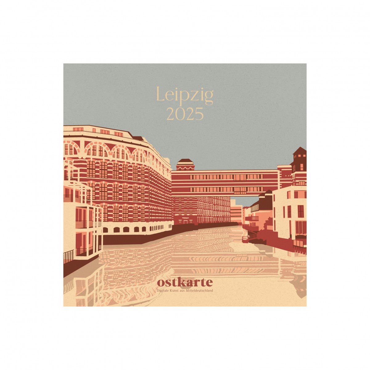 Leipzig Kalender 2025 - quadratisch, 21 x 21 cm | ostkarte