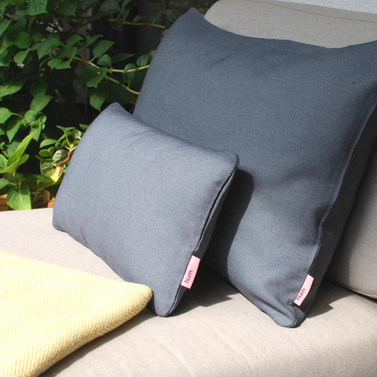 hum Patio Outdoor-Kissen Stahl-Grau