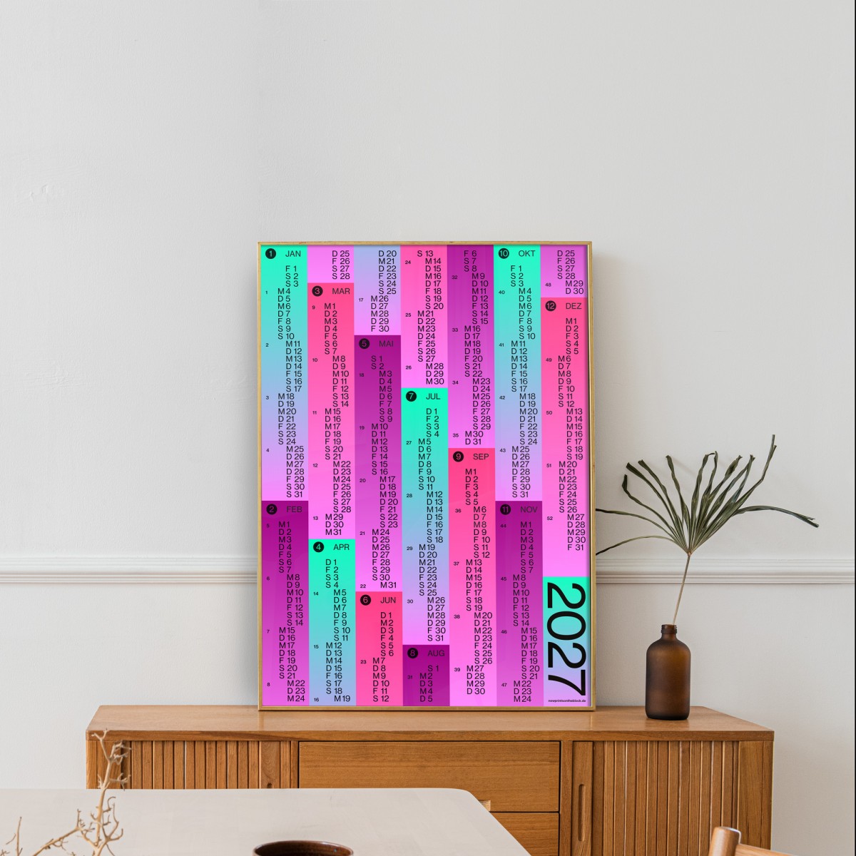 NEW PRINTS ON THE BLOCK / Jahresplaner 2027