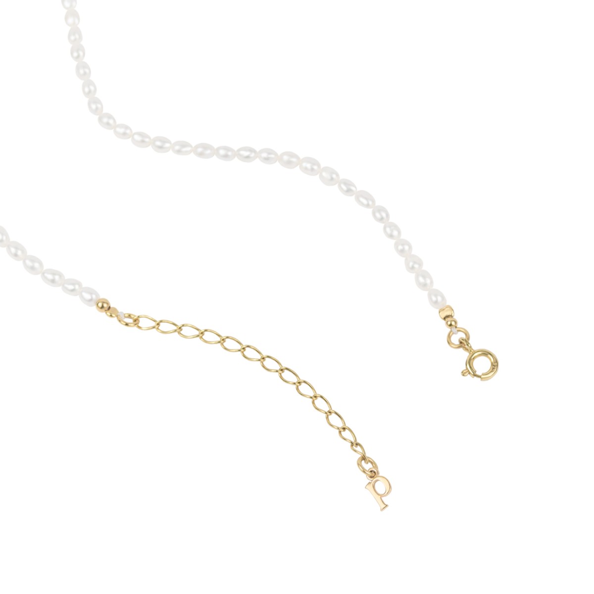 Mushroom Pearl Necklace | Halskette aus Süßwasserperlen | Paeoni Colors
