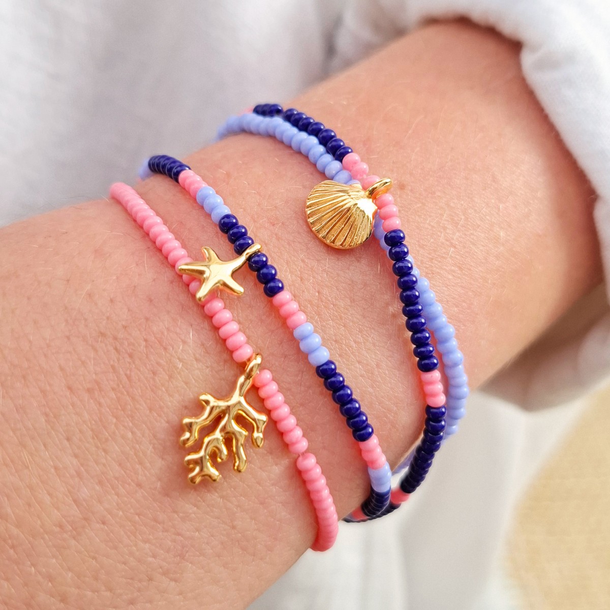 DIY Perlenset für Armbänder und Ringe - Korallenriff