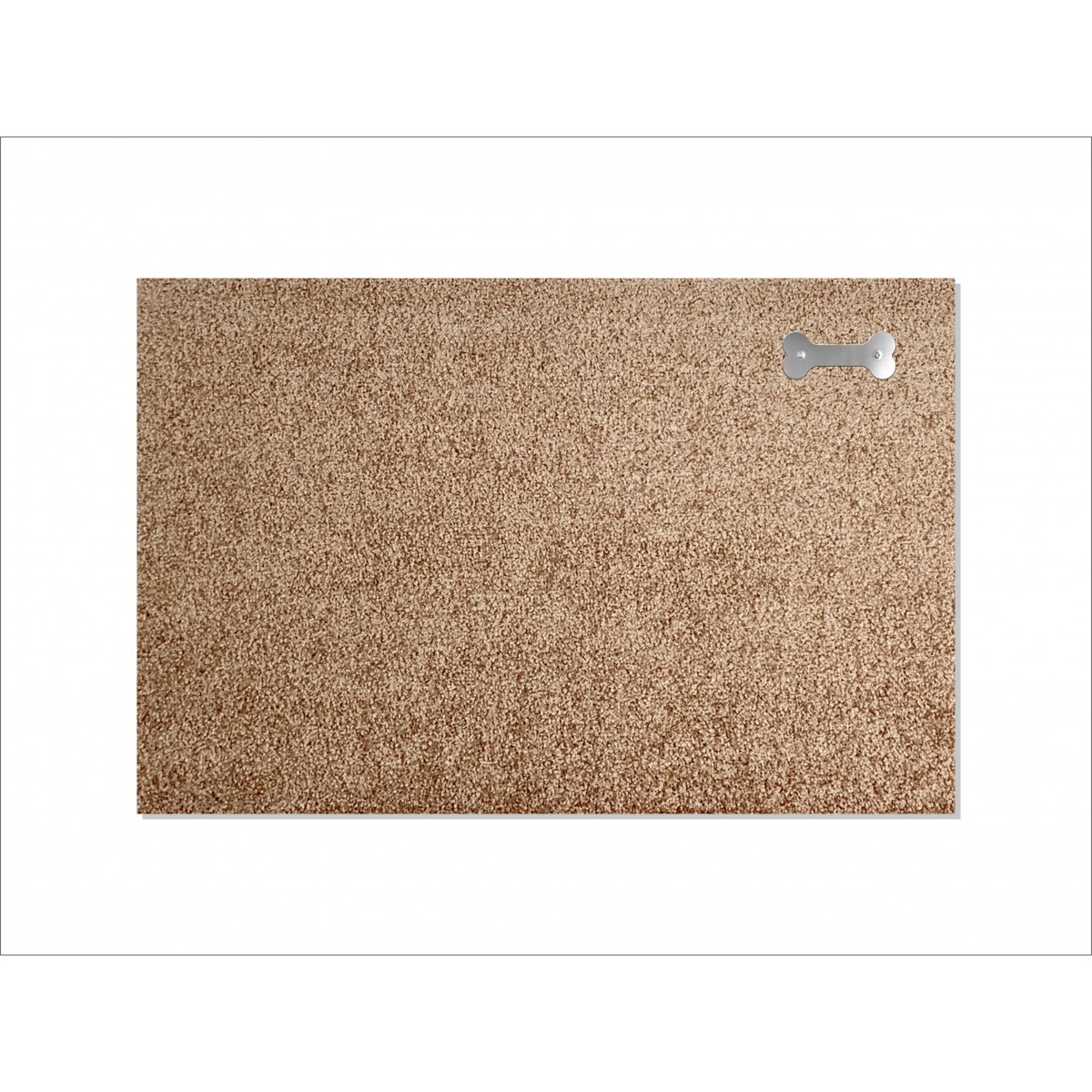 Keilbach Fußmatte picoBELLO.dog 87x57cm mit Edelstahlelemet in Form eines Knochens