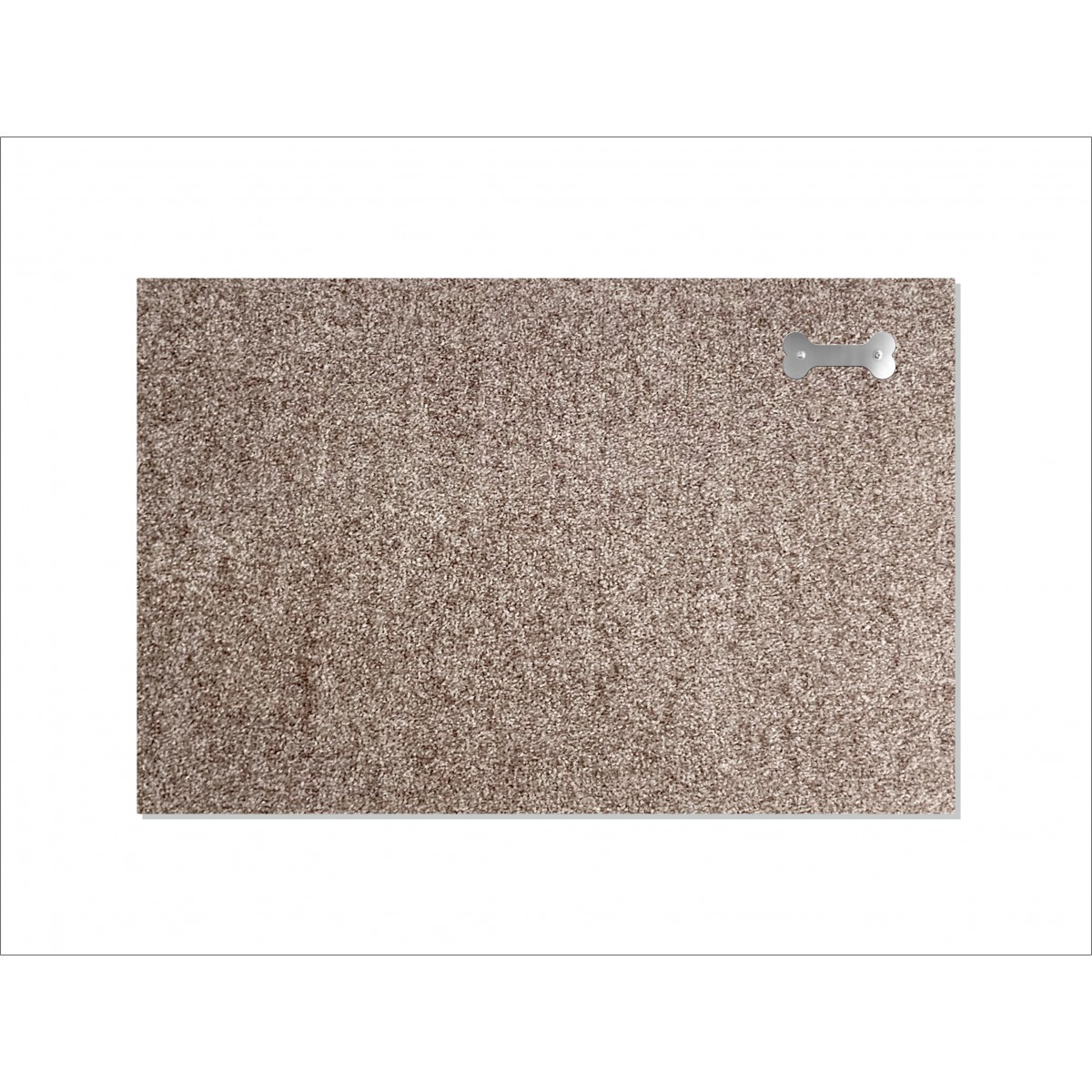 Keilbach Fußmatte picoBELLO.dog 87x57cm mit Edelstahlelemet in Form eines Knochens