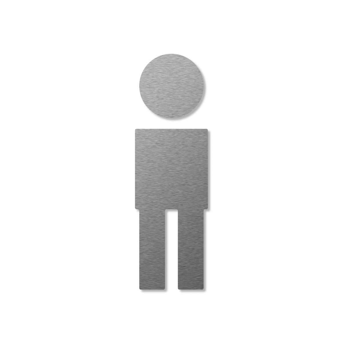 Keilbach Piktogramm Symbol "Mann" aus Edelstahl, selbstklebend, Höhe 11 cm


