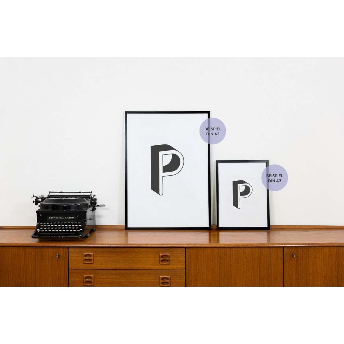 POSTER ABC – ALPHABET BUCHSTABE P Studio Schön® ABC Kollektion