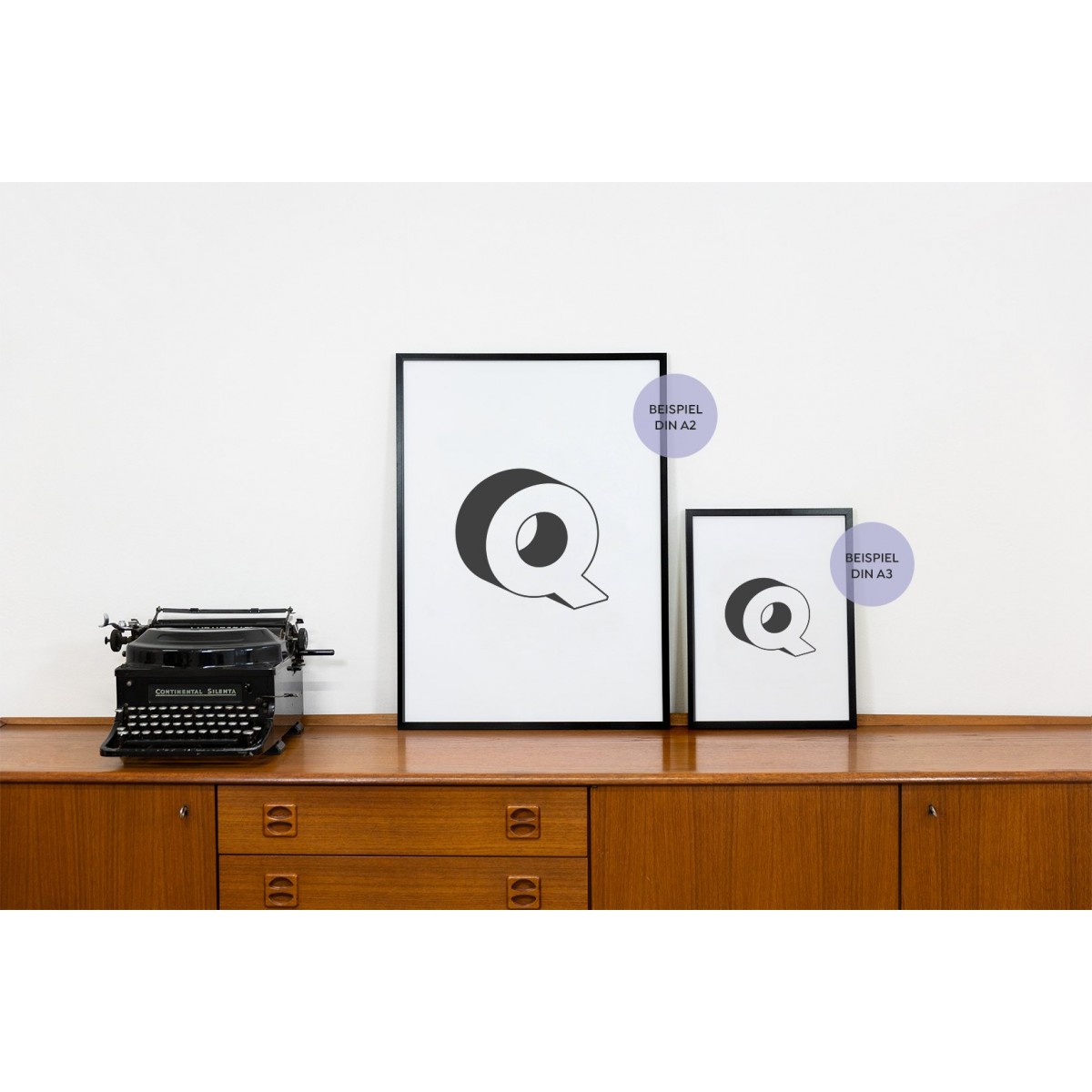 POSTER ABC – ALPHABET BUCHSTABE Q Studio Schön® ABC Kollektion