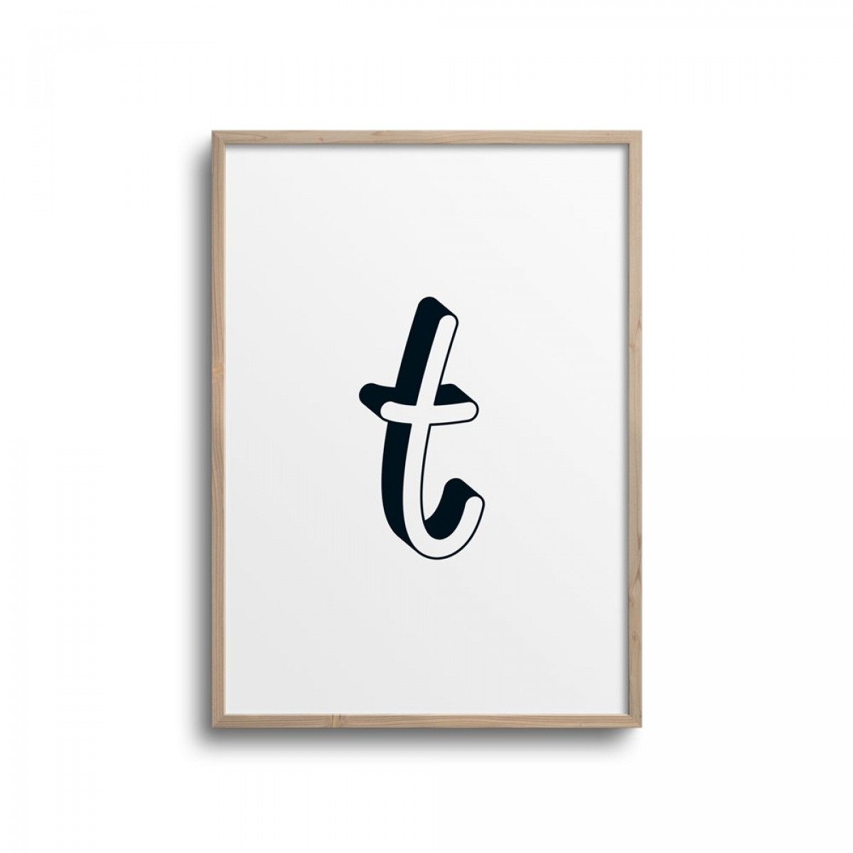 POSTER ABC – ALPHABET BUCHSTABE T Studio Schön® ABC Kollektion