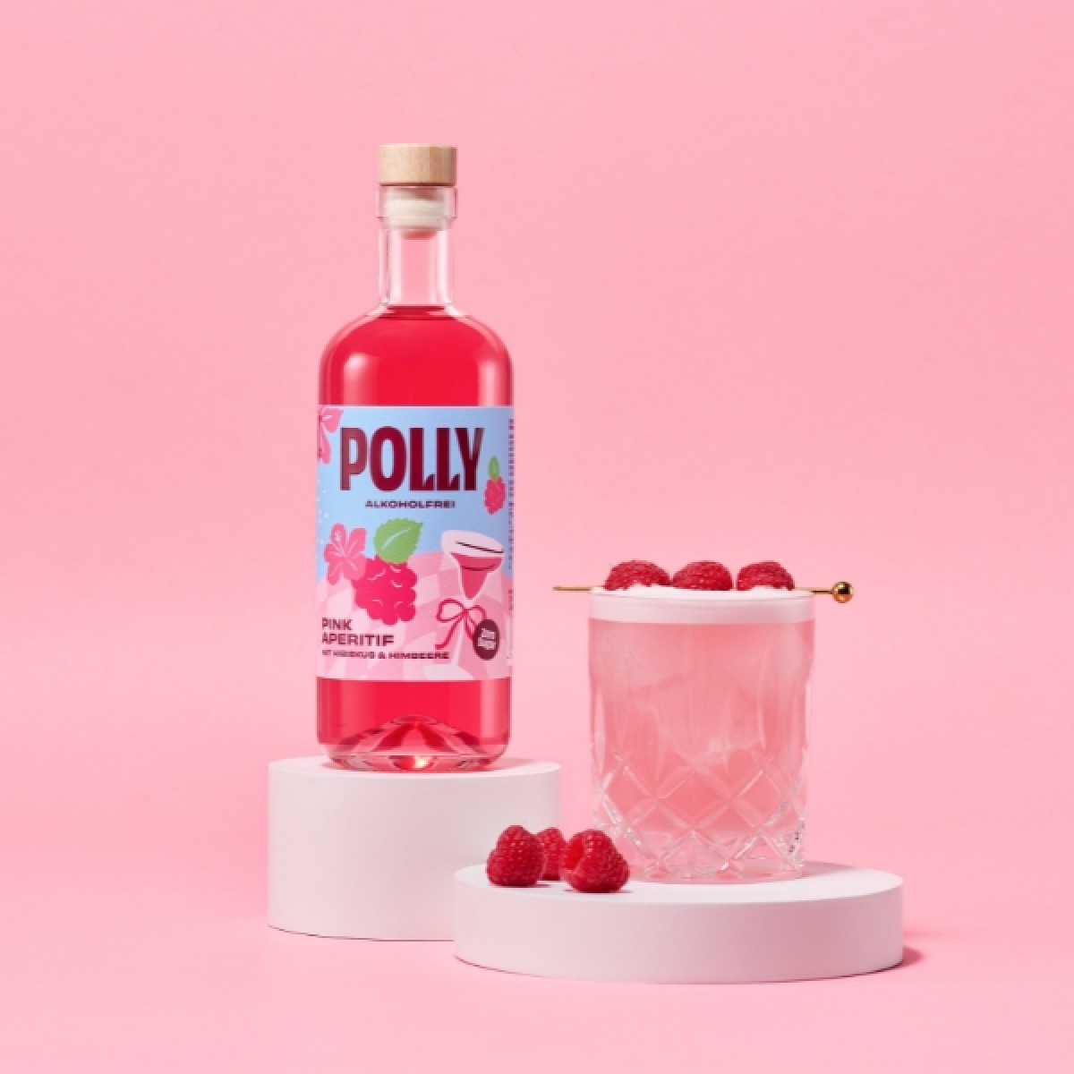 POLLY Pink Aperitif 500 ml – Alkoholfrei