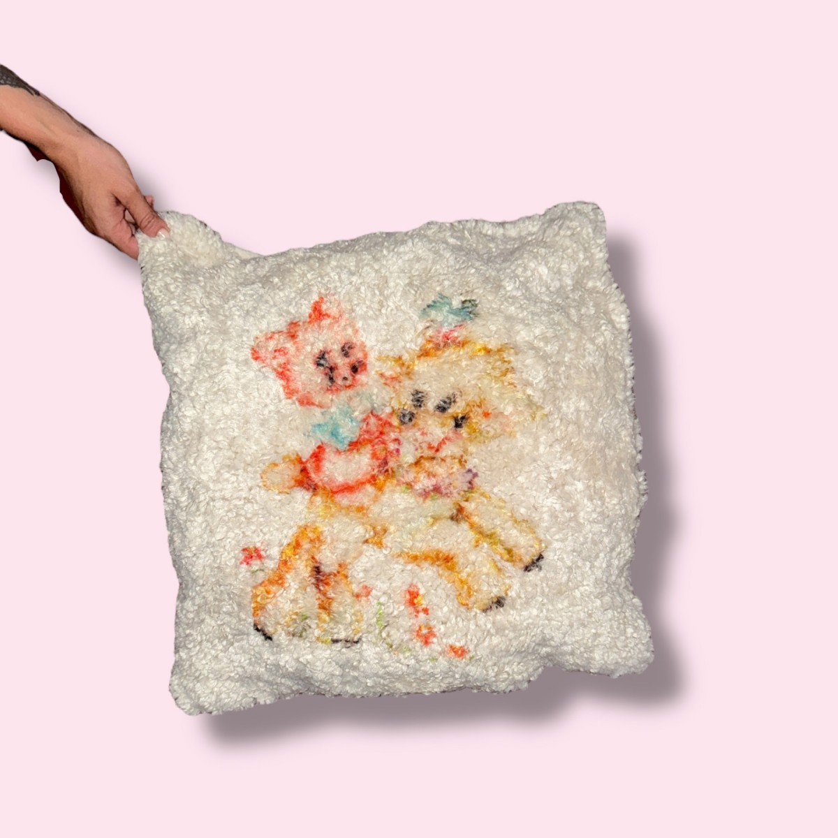 NORMALIZE BEING CONFUSED vegan sheep teddy pillow - The Propcorner
