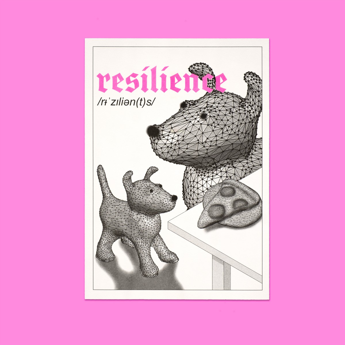 The Naughty District - handgefertigter Risographie Print »resilience«