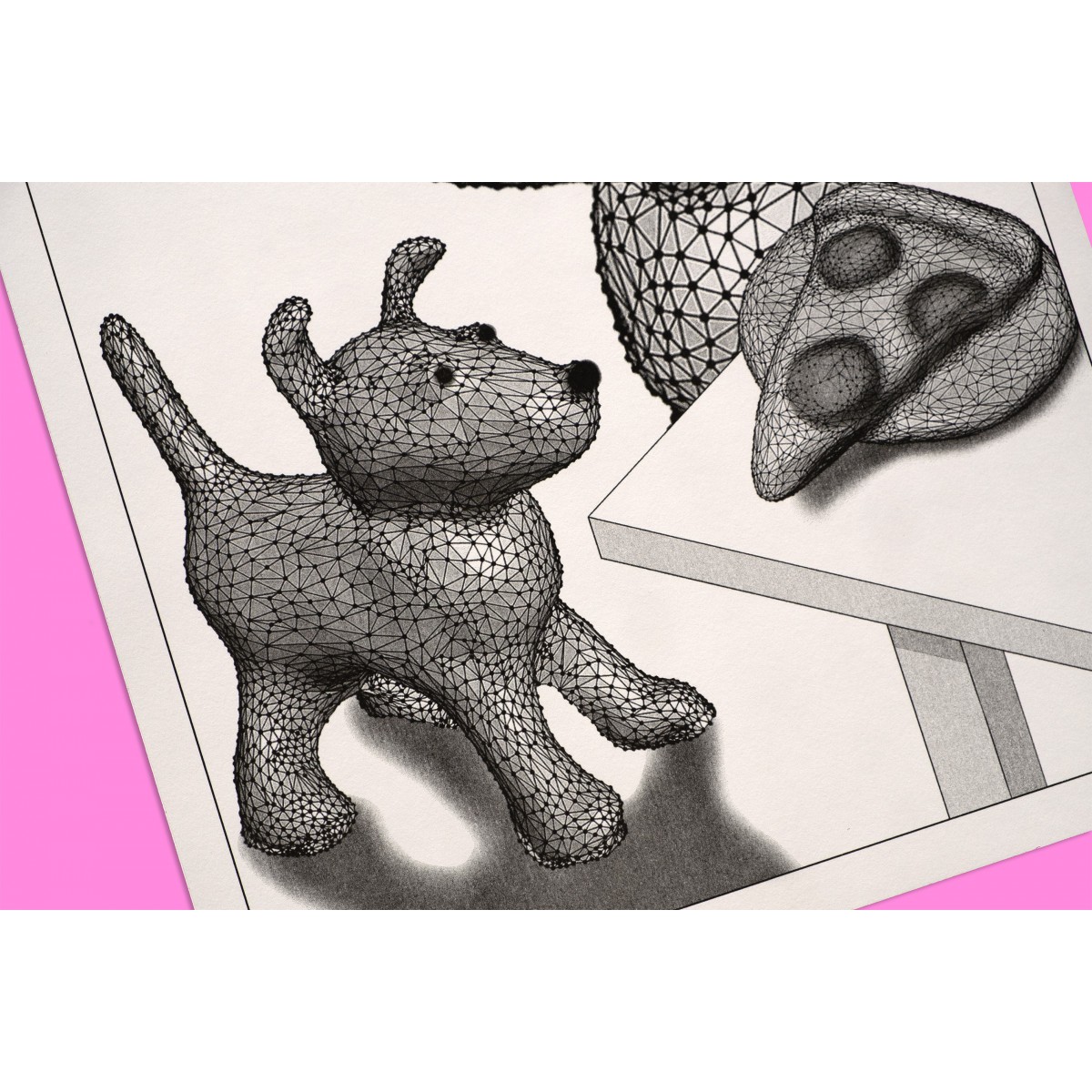 The Naughty District - handgefertigter Risographie Print »resilience«