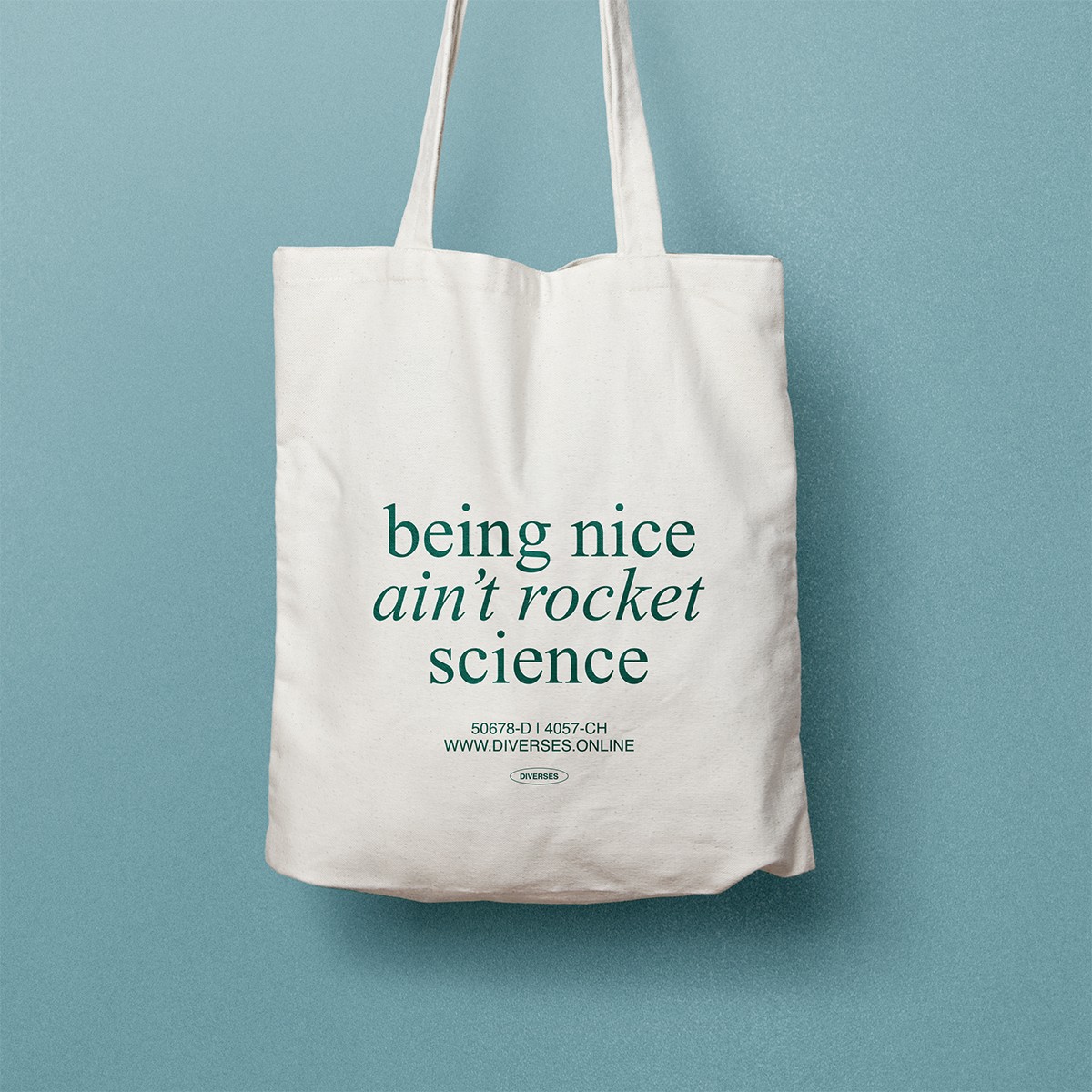 "being nice ain't rocket science" Jutebeutel – DIVERSES