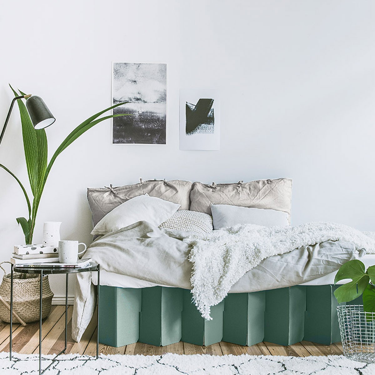 Nachhaltiges Bett 2.0 (salbei) | ROOM IN A BOX