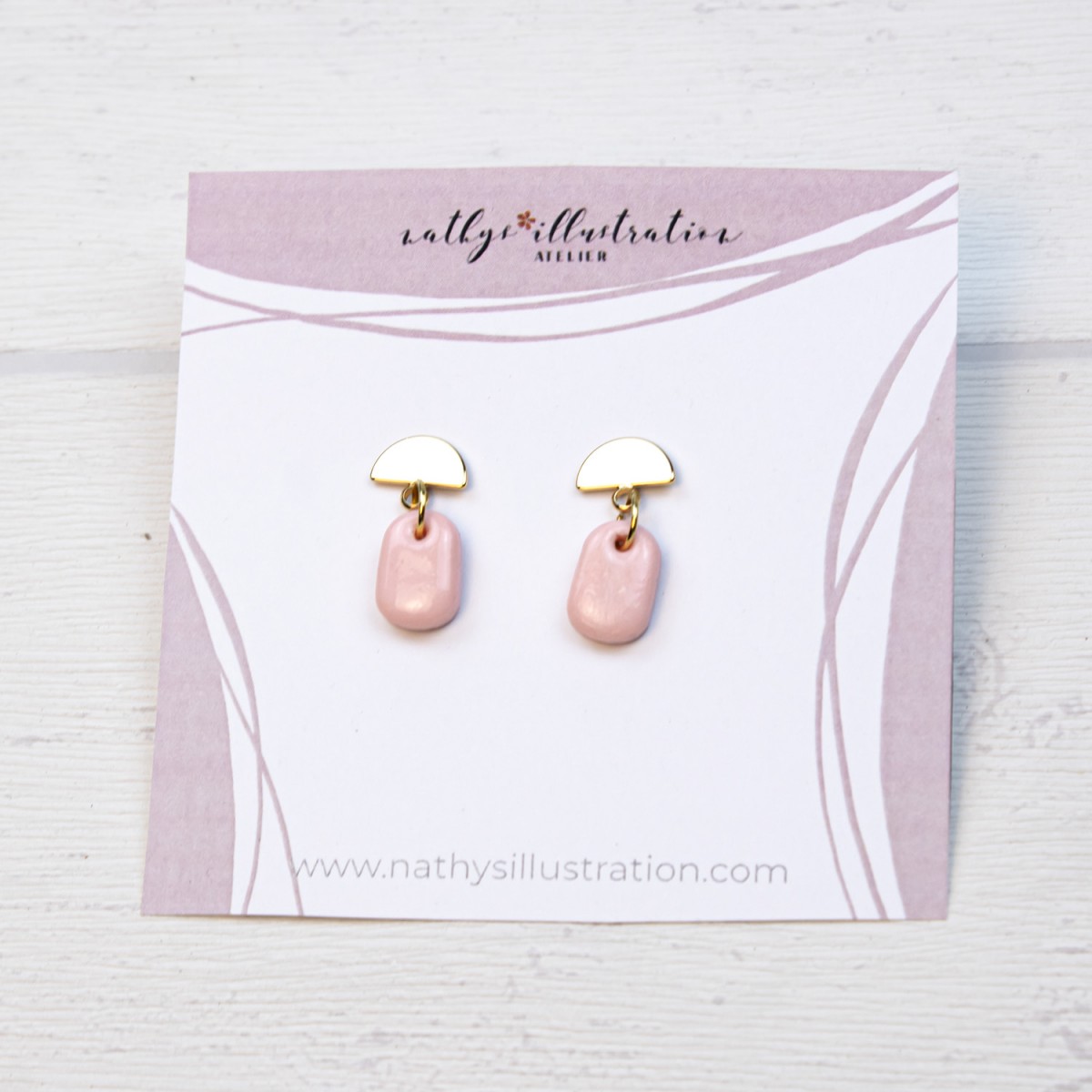 nathys_illustration - Ohrringe "rose tears" 1 cm 