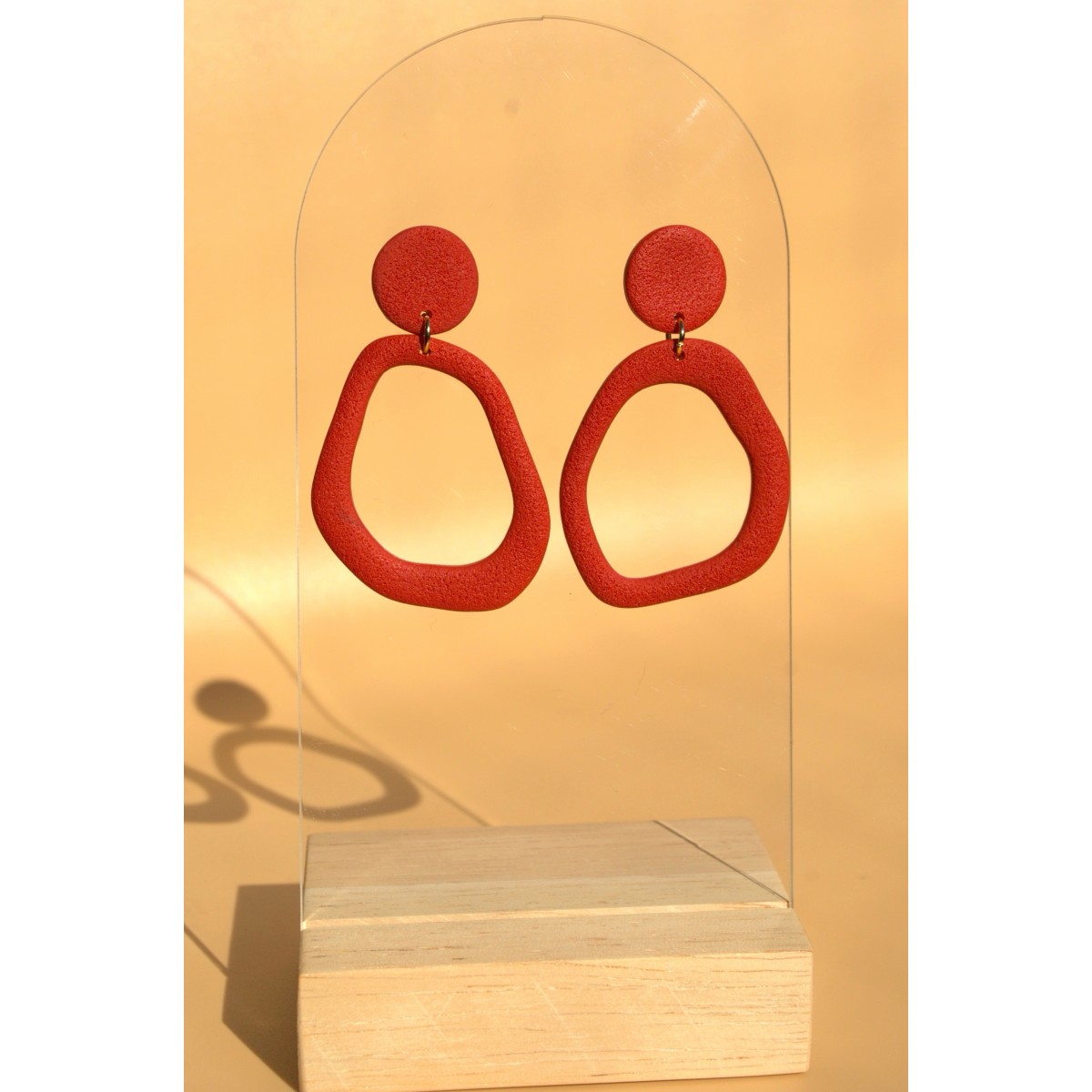 panema | Rote Statement-Ohrringe | Santoclay