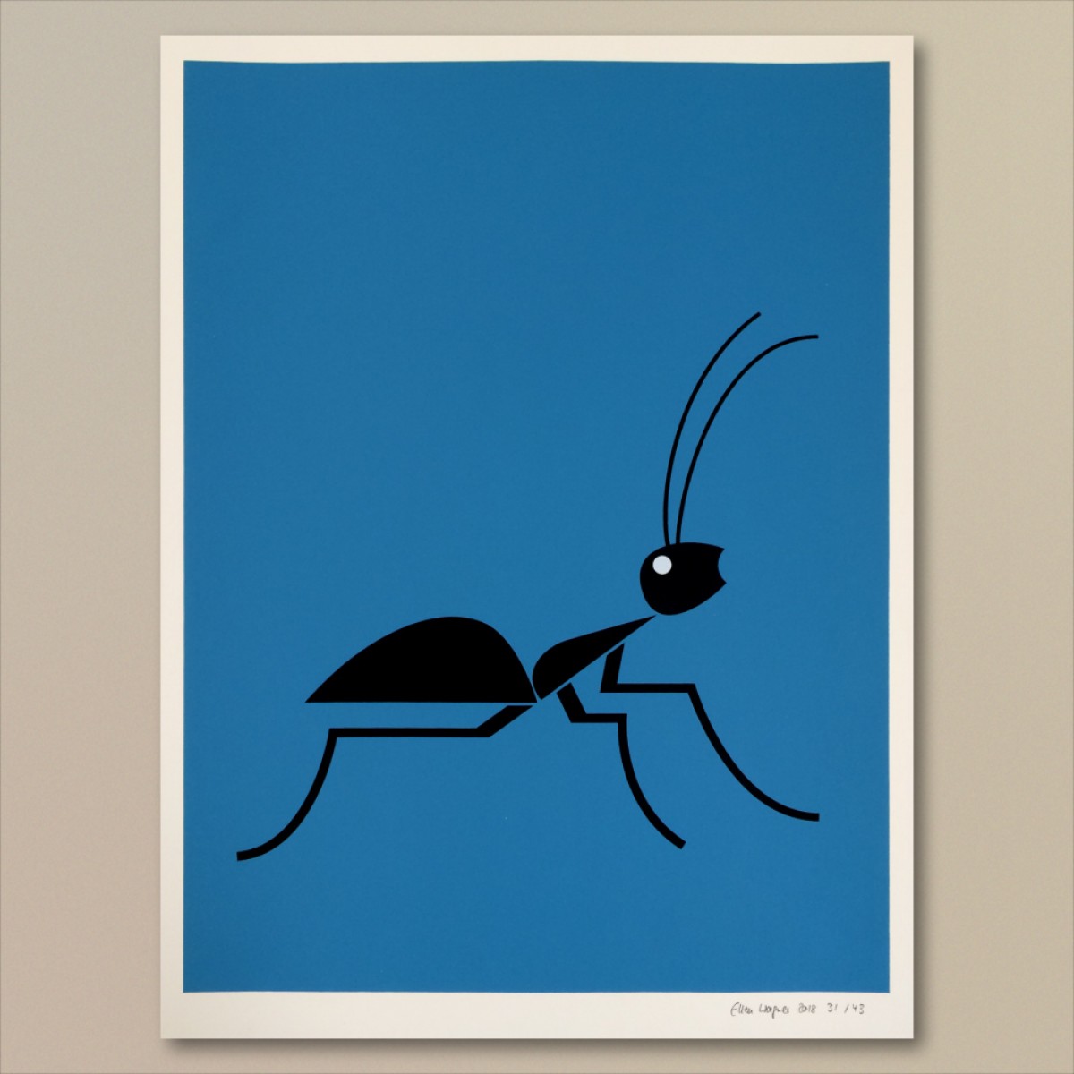 Print now - Riot later ● Abstract Ant Siebdruck