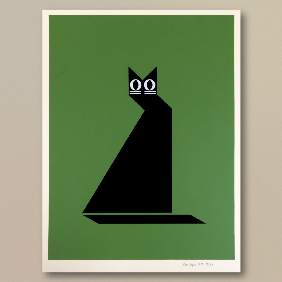 Print now - Riot later ● Abstract Cat Siebdruck