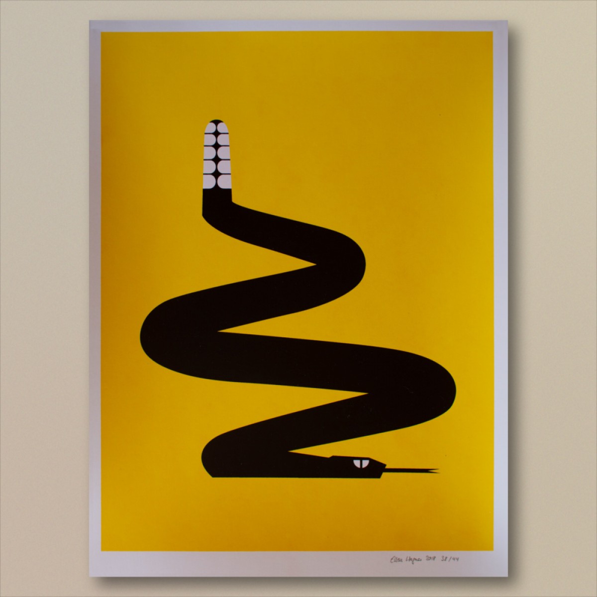 Print now - Riot later ● Abstract Snake Siebdruck