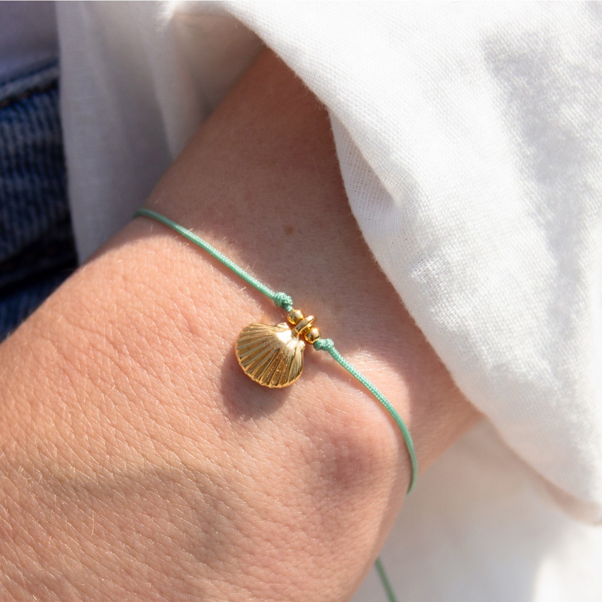 Armband auf Karte - Jakobsmuschel - Ein kleiner Gruß vom Meer