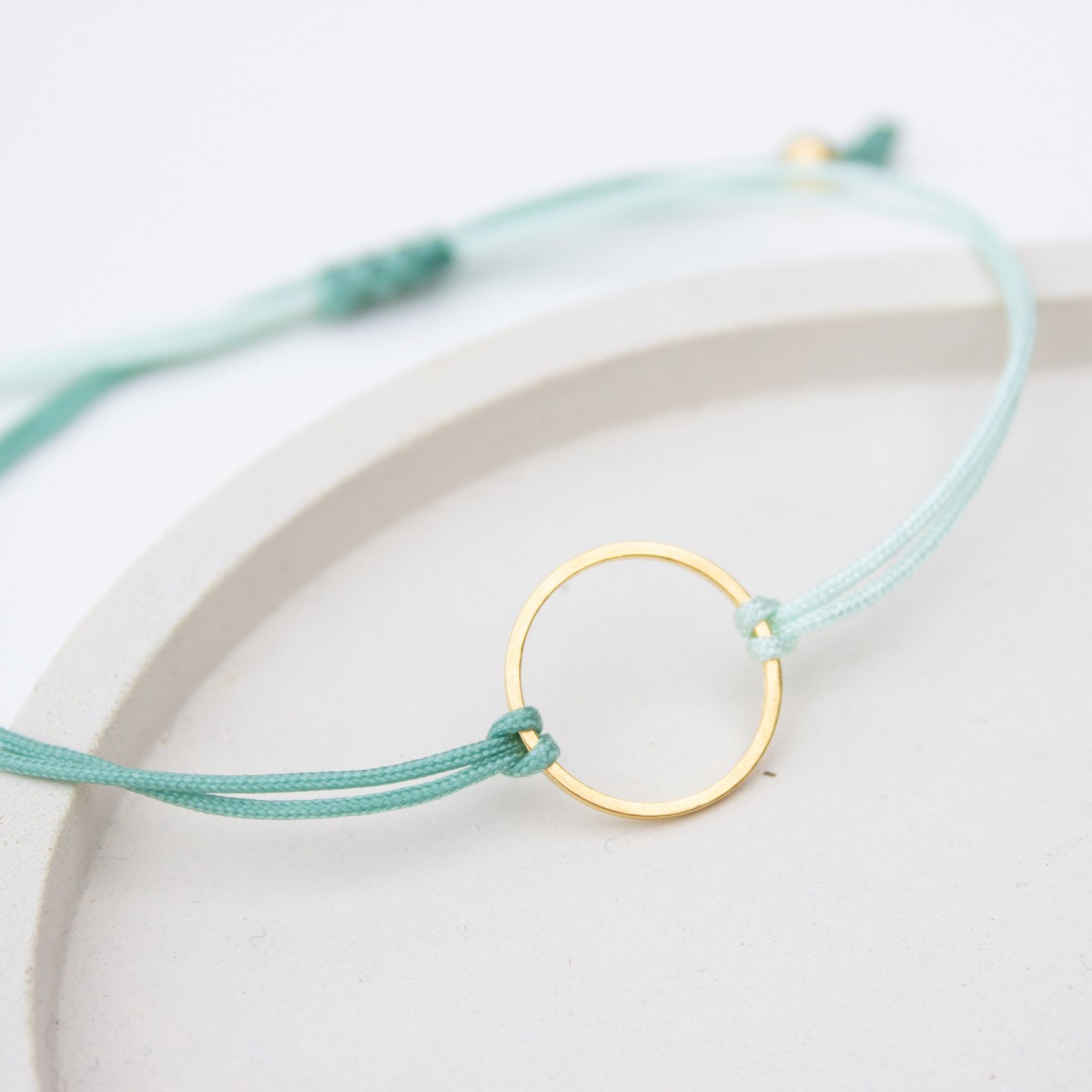 Bow & Hummingbird Armband auf Karte - Ring - Für Dich - 24 Karat vergoldet