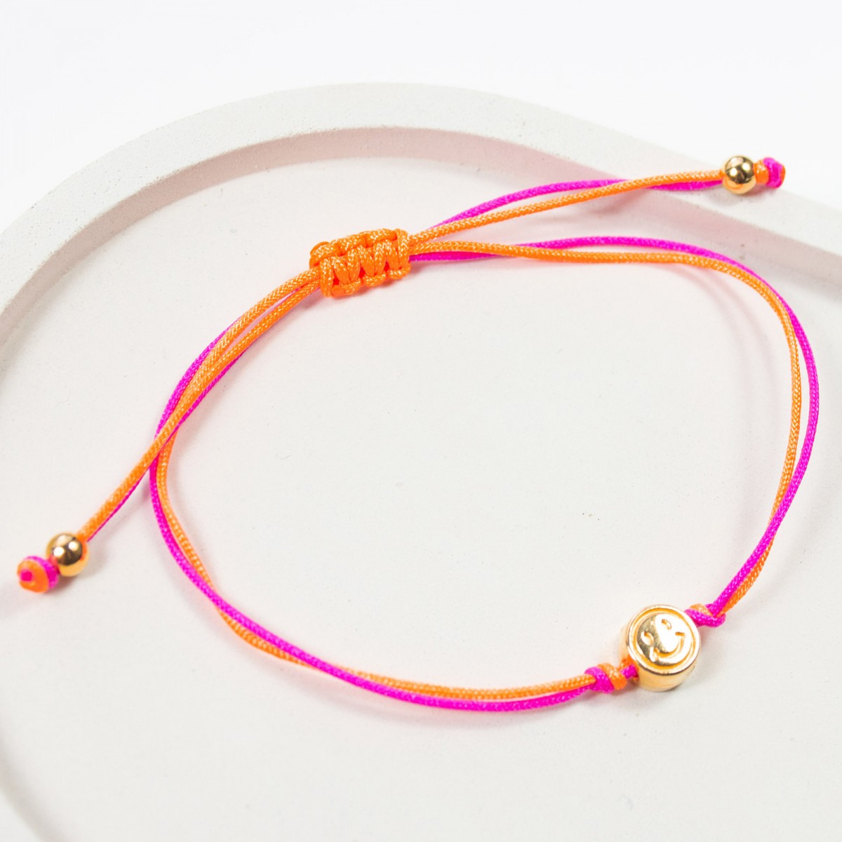 Armband auf Karte - Smiley - Ich schenke dir ein Lächeln