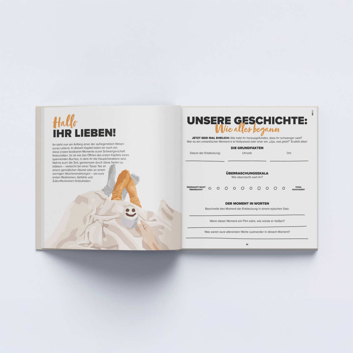 Schwangerschafts-Erinnerungsbuch | Deine Zweisamkeit Schwangerschafts-Erinnerungsbuch | Deine Zweisamkeit