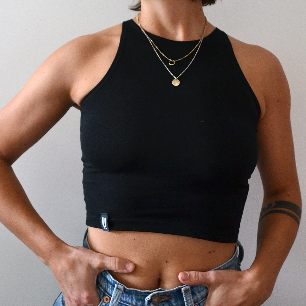 DRUCK STÜCK Cropped Top Jona Ü