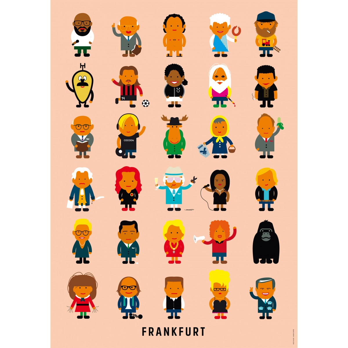 Human Empire Frankfurter Leute Poster (Din A3)