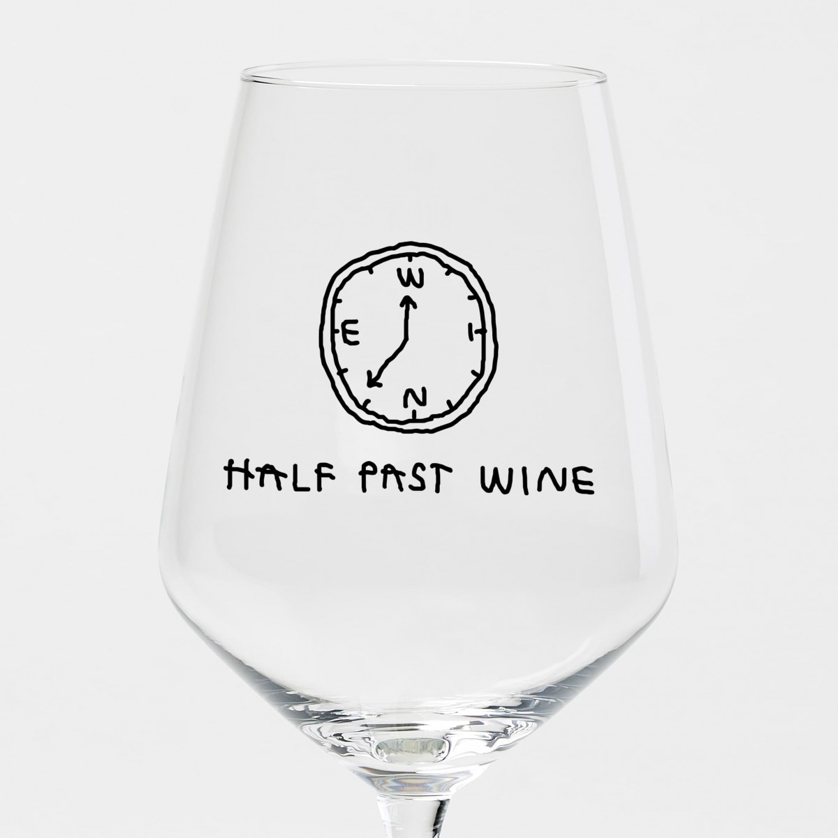 "Half Past Wine" Weinglas by Johanna Schwarzer × selekkt