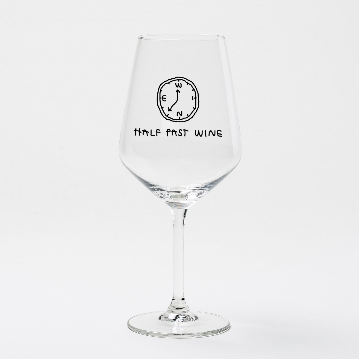 "Half Past Wine" Weinglas by Johanna Schwarzer × selekkt