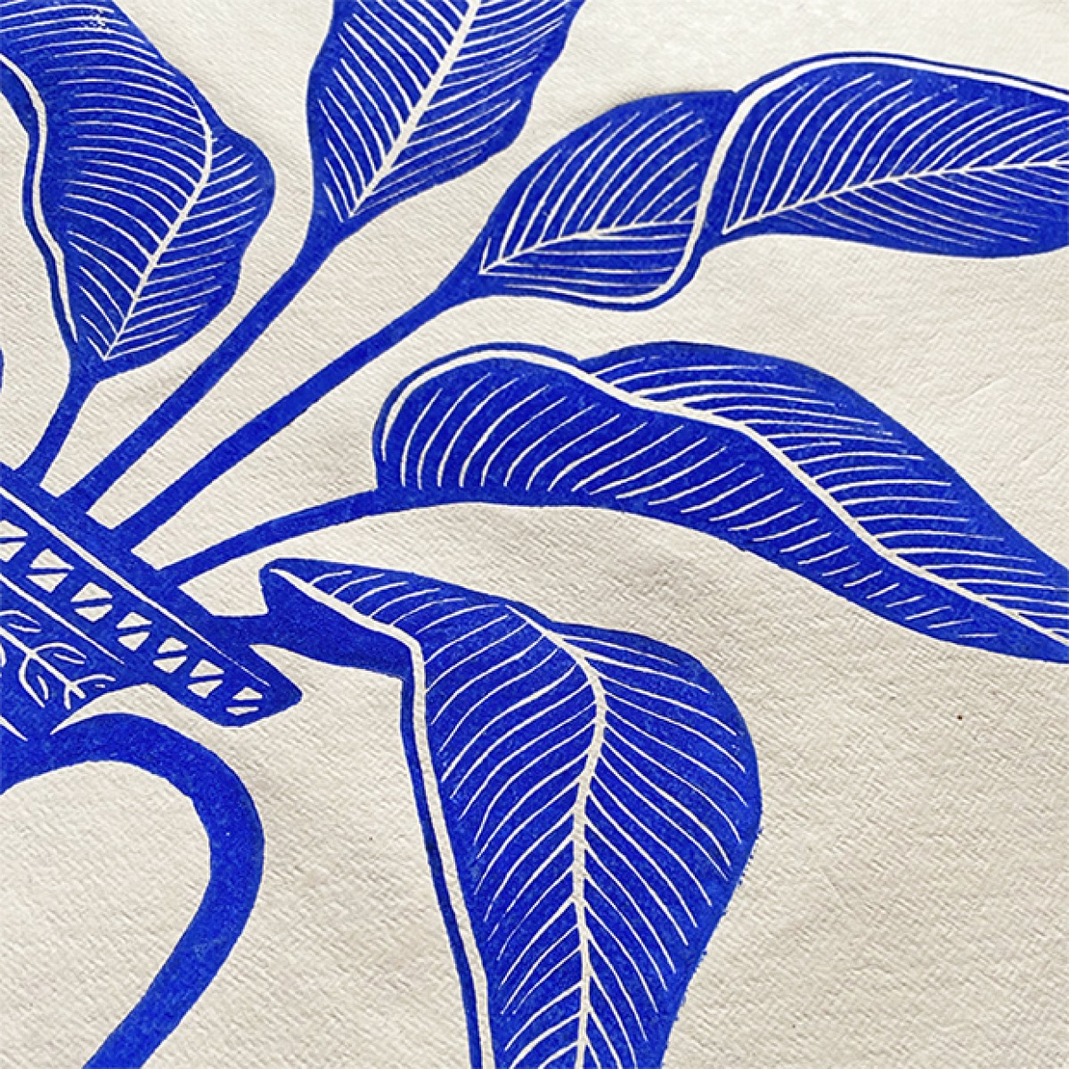 Juliana Fischer - Amphore Sphinx - Linoldruck, blau, DIN A3