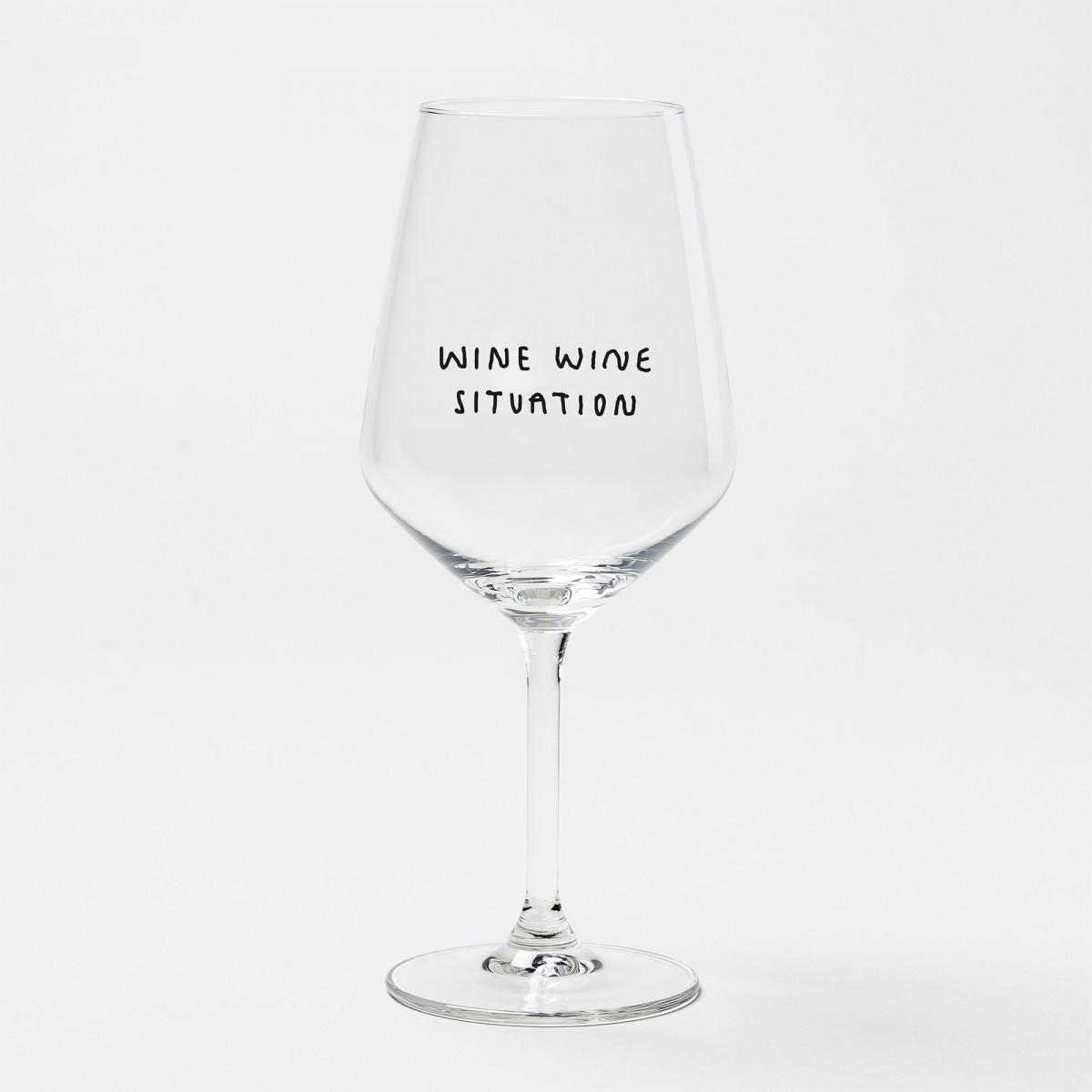 "Wine Wine Situation" Weinglas by Johanna Schwarzer × selekkt