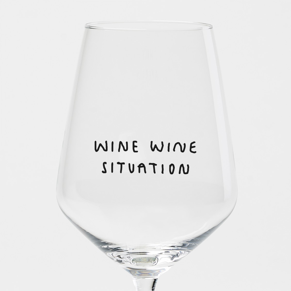 "Wine Wine Situation" Weinglas by Johanna Schwarzer × selekkt