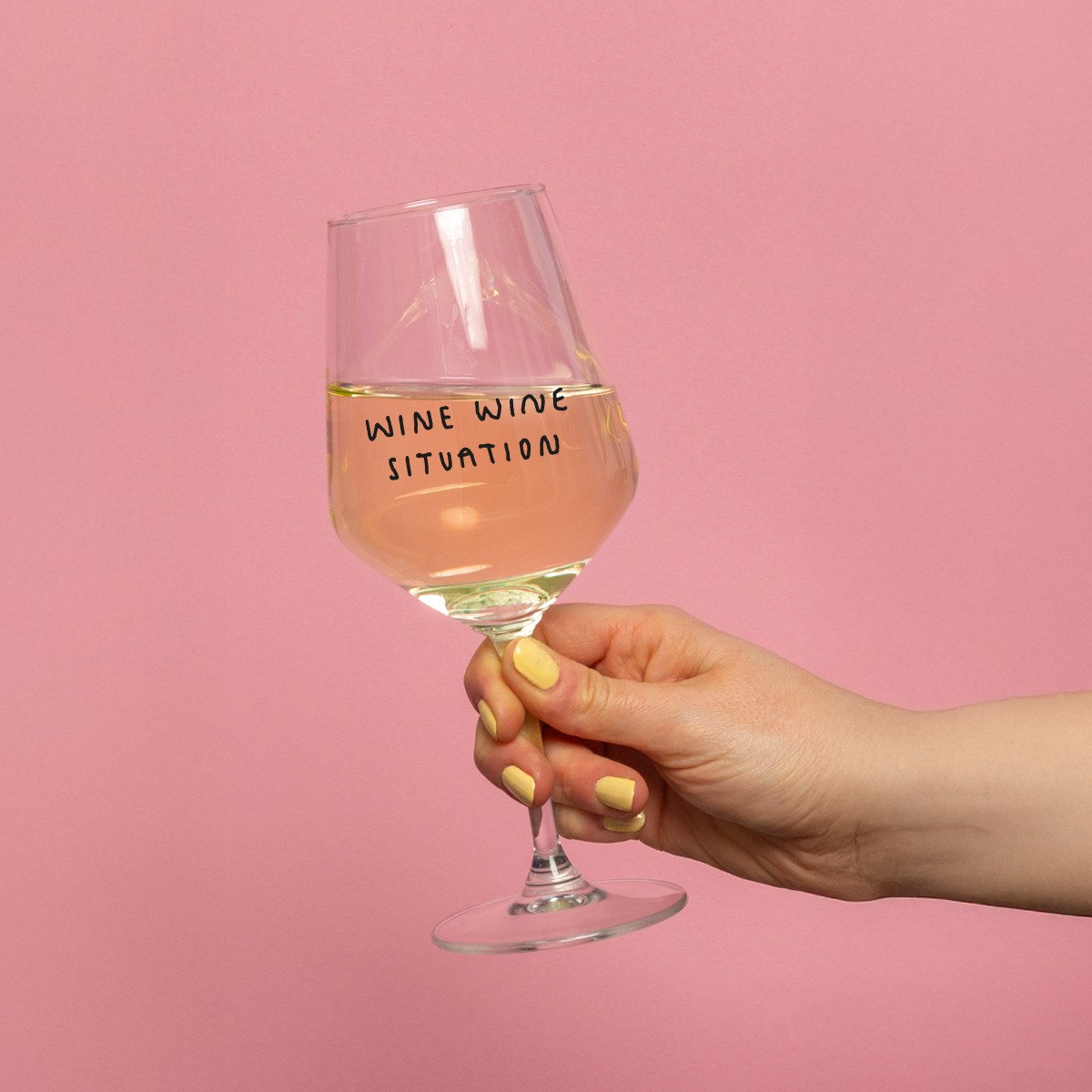 "Wine Wine Situation" Weinglas by Johanna Schwarzer × selekkt