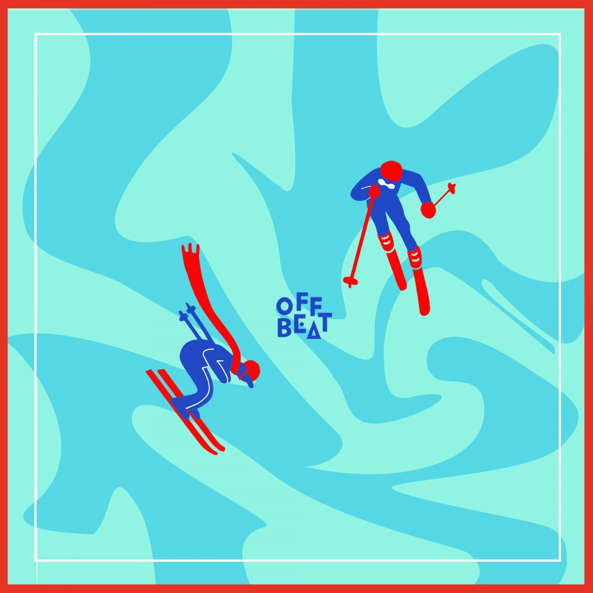Skifahrer Socken von Offbeat