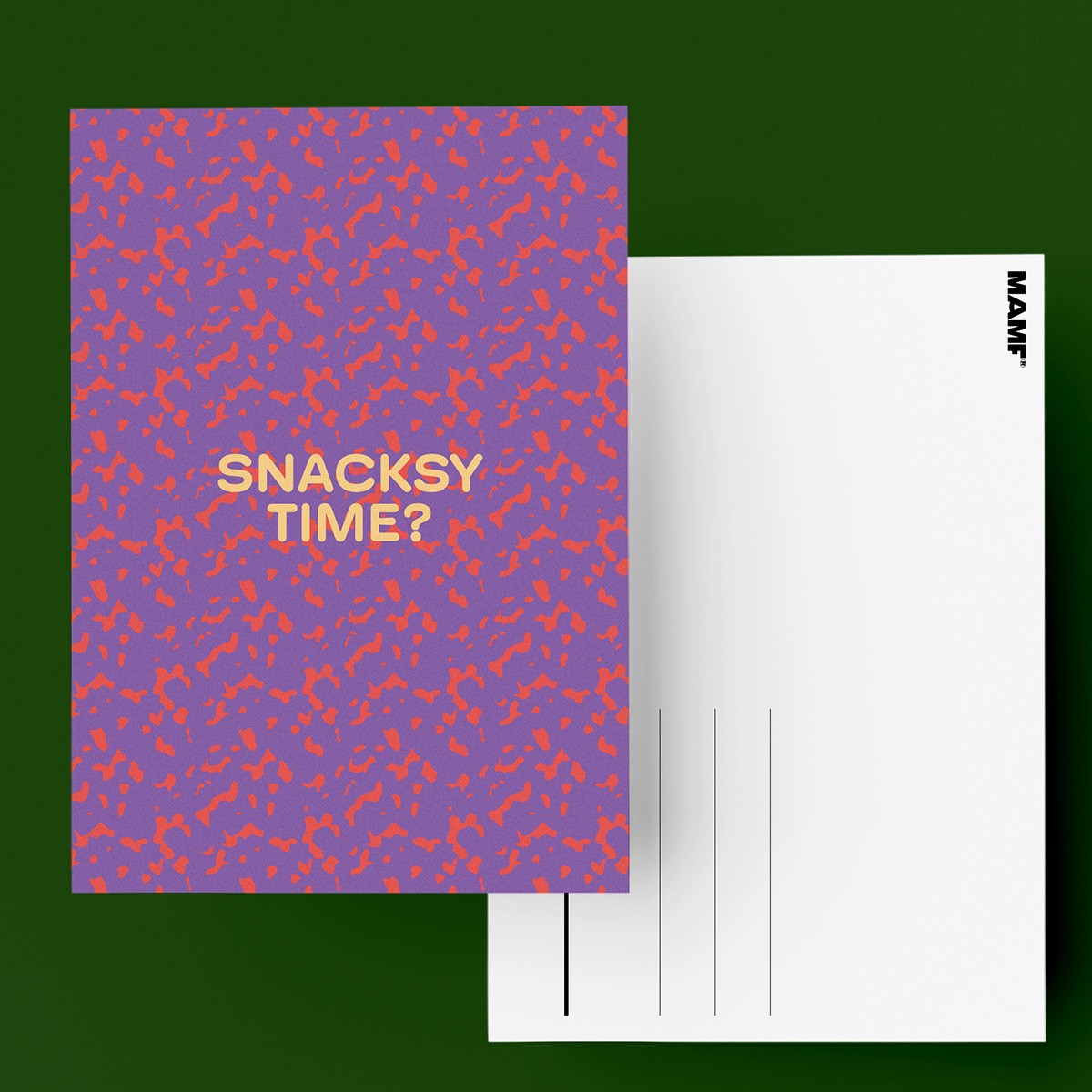 MAMF® "Snacksy Time?" Postkarte
