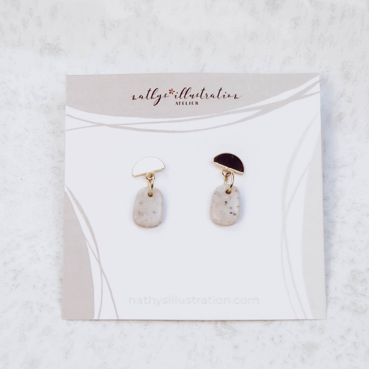 nathys_illustration - Ohrringe "snowdrop" 1,0 cm