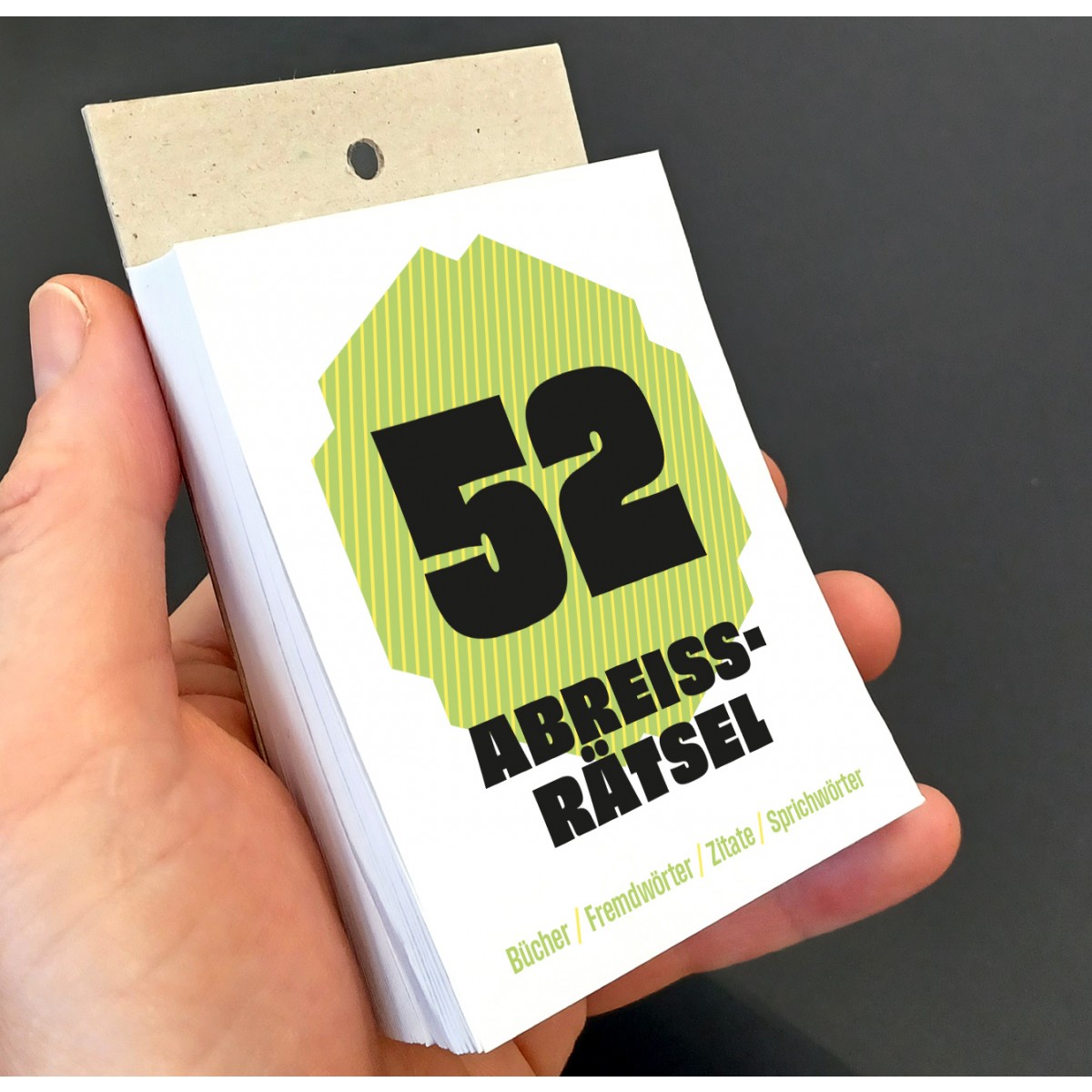 KNOBELBLOCK // Bücher, Fremdwörter, Zitate, Sprichwörter – 52 Rätsel, Abreißkalender