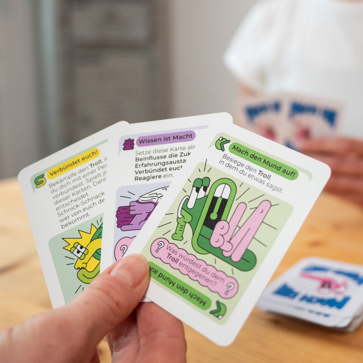 Spielköpfe Spiel "Mach den Mund auf gegen Sexismus"