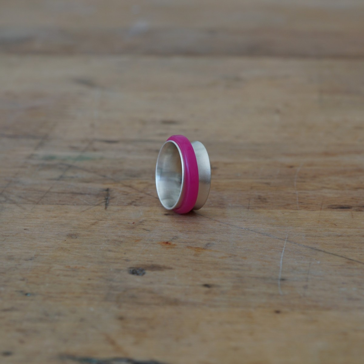 pinker Spinner Ring - Ida Fischer Schmuck