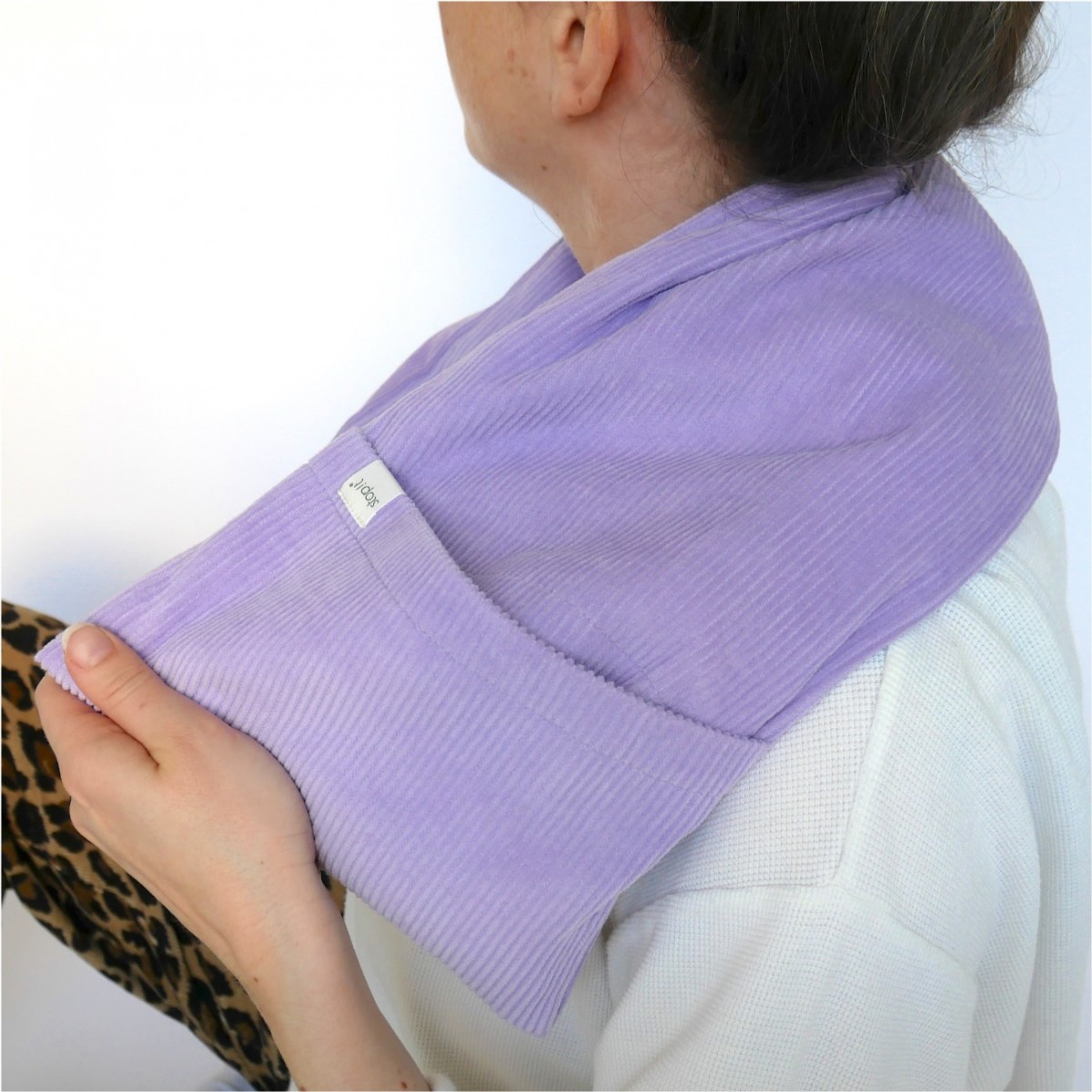 Wärmekissen lila "Hot Cordie Lilac Tree" mit waschbarem Bezug von stop!t