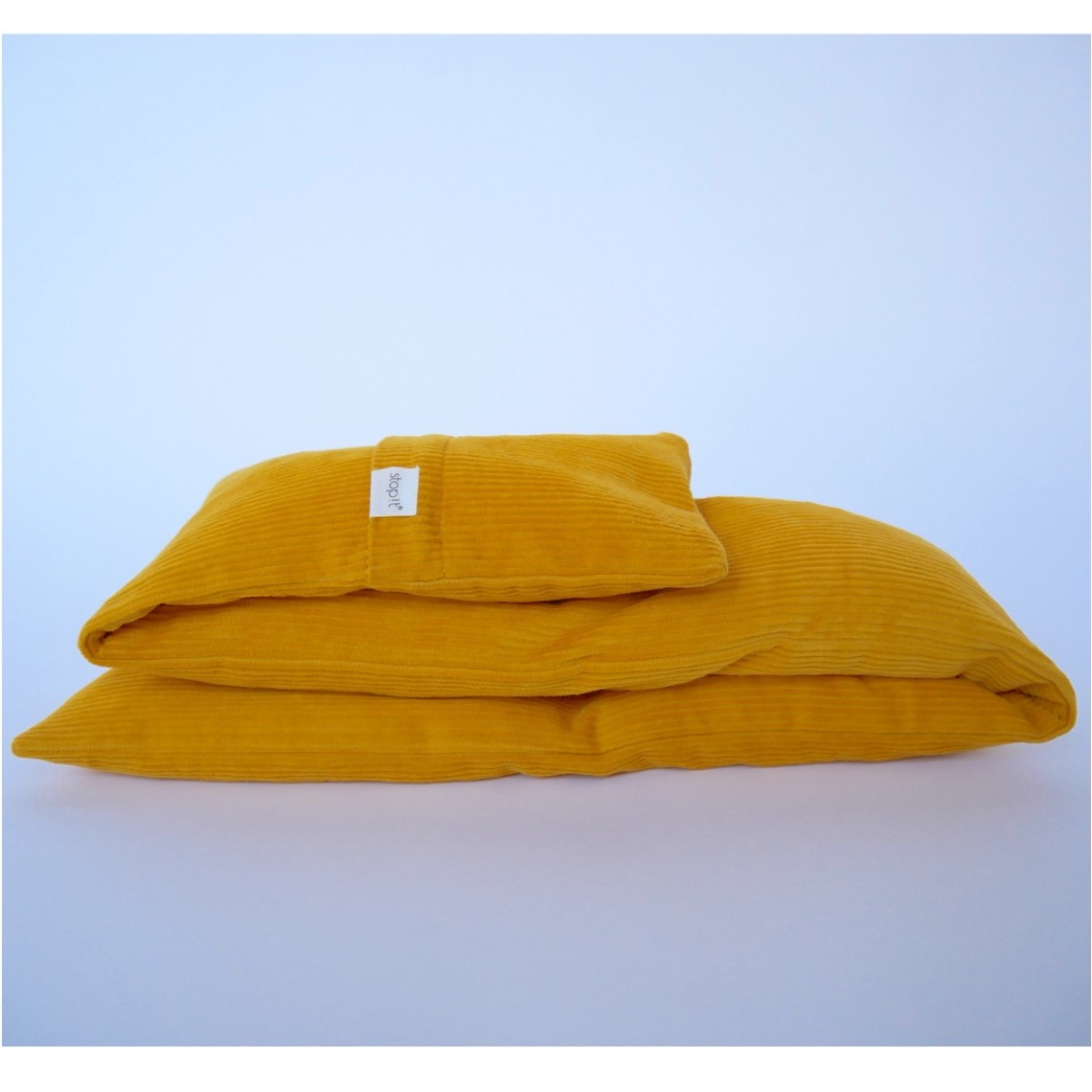 Zugluftstopper "Mustard Cordula" mit waschbarem Bezug von stop!t