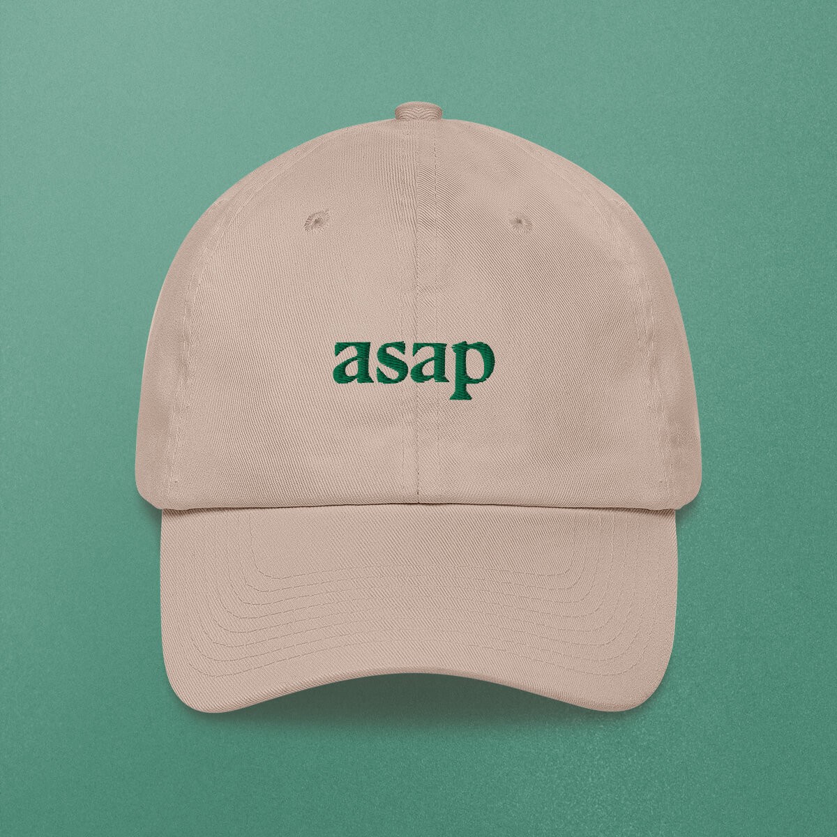 ASAP, as smooth as possible Cap, beige – studio ciao 