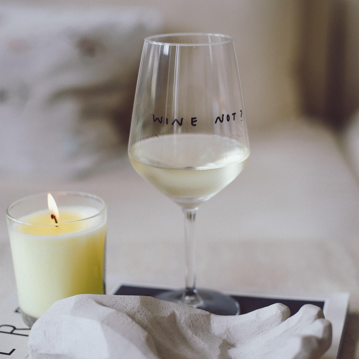 "Wine Not" Weinglas by Johanna Schwarzer × selekkt