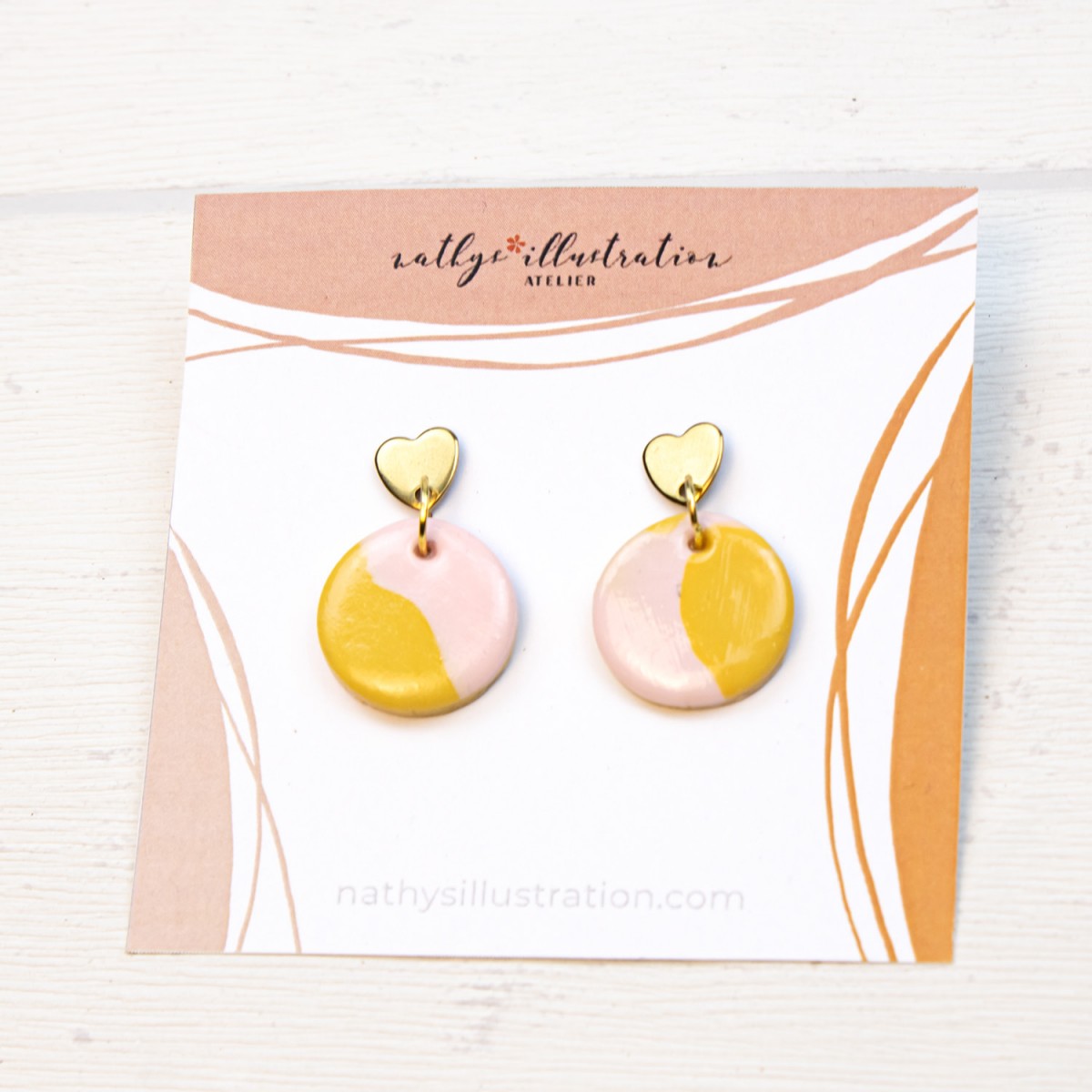 nathys_illustration Ohrringe "summer rose" 1,5 cm