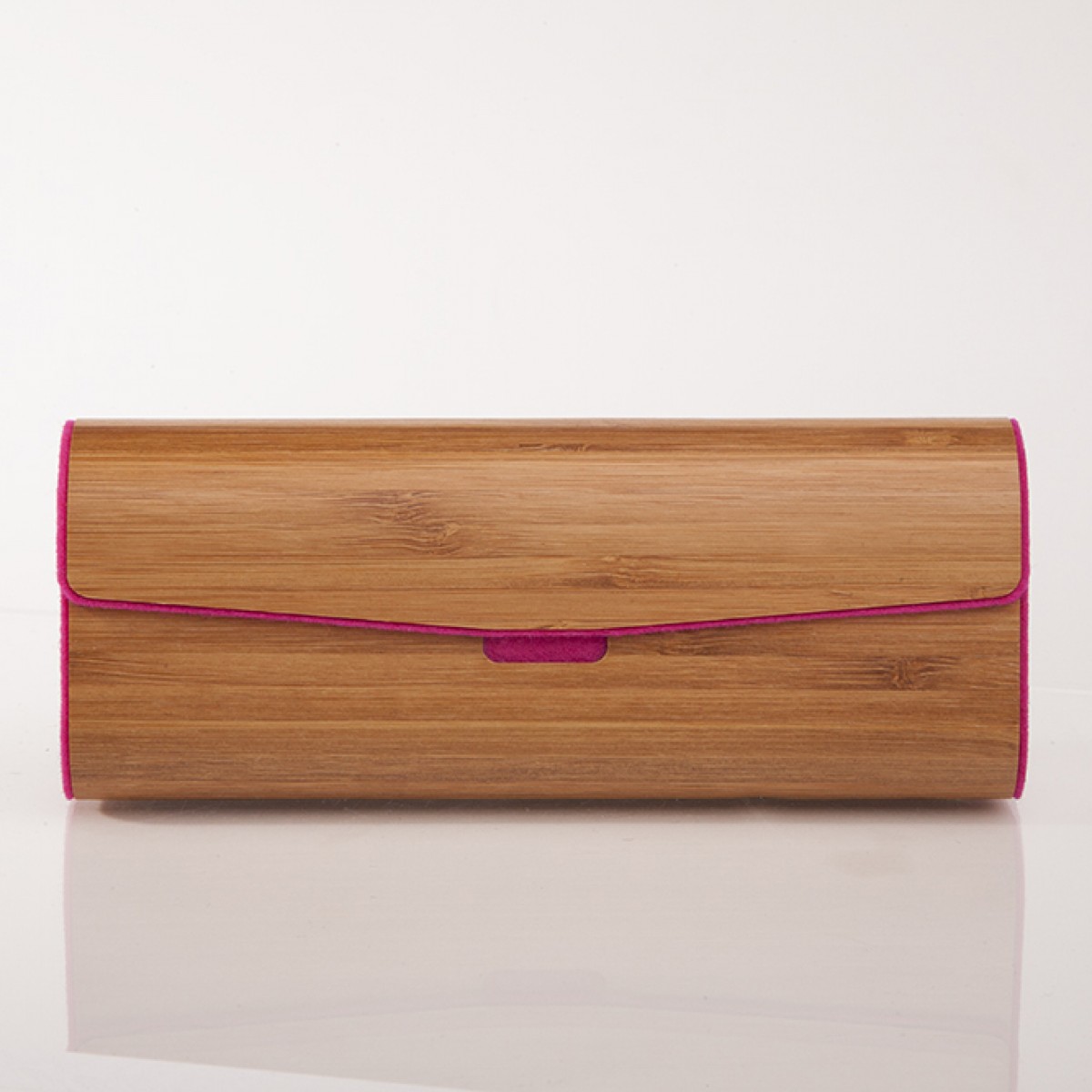 formes Berlin -  Brillenetui aus Holzfurnier - gedämpfter Bambus Pink 