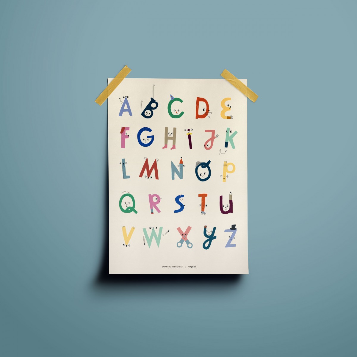 tinyday - ABC-Poster Alphabet A3