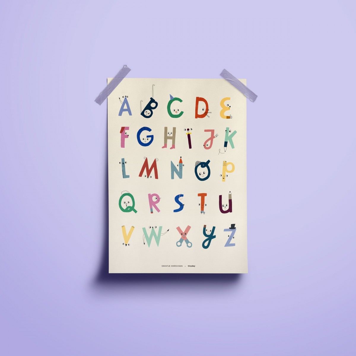 tinyday - ABC-Poster Alphabet A3