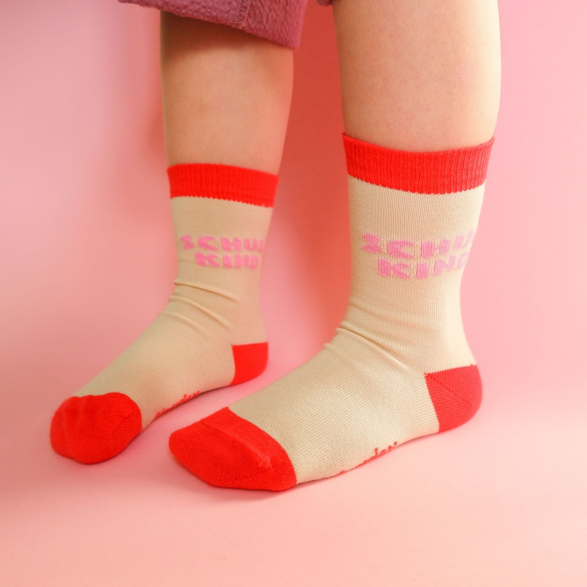 tinyday - Schulkind-Socken | rosa - Kindersocken-Einschulung